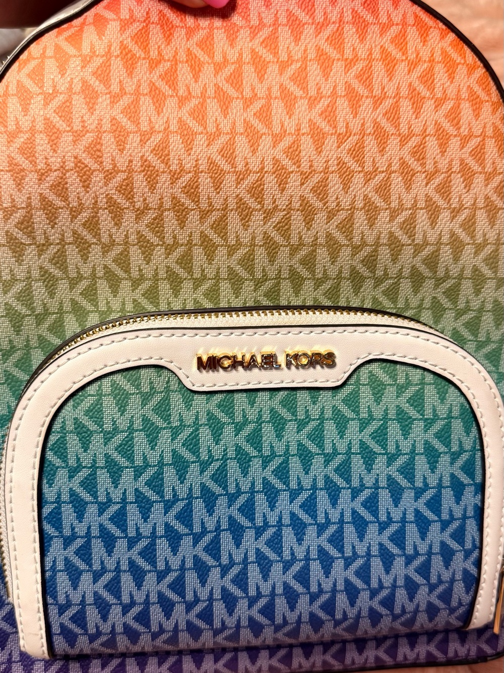Michael Kors Rainbow Gradient Logo Backpack - Multicolor - Picture 11 of 11